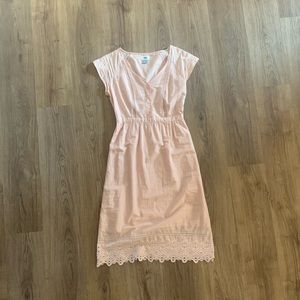 Old Navy Blush Pink Eyelet Midi Dress